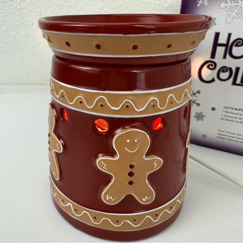 Scentsy Ginger Bread Man Warmer Full Size 2011 Retired Christmas Decor